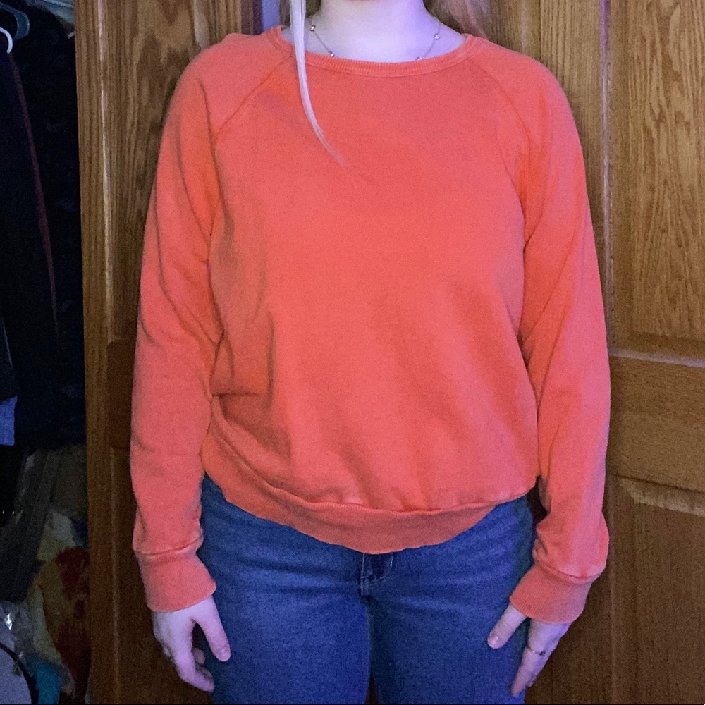 Orange crewneck/ bought from Target
